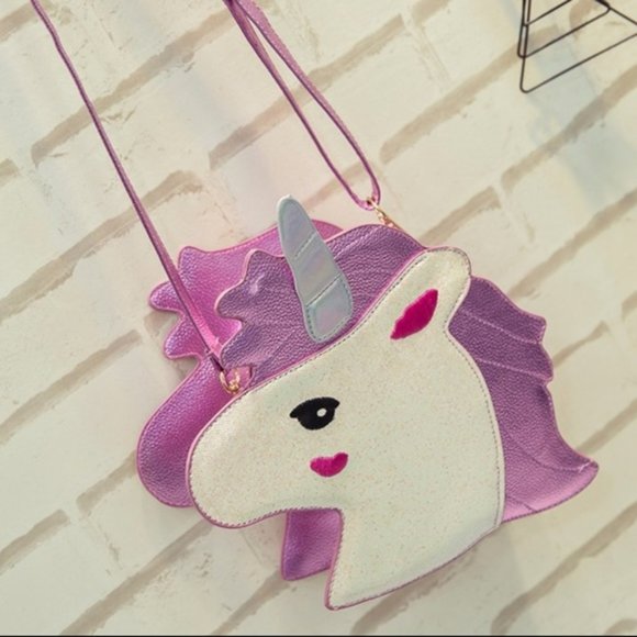 Unicorn Glitter Pink Hologram Harajuku Crossbody - Picture 6 of 8